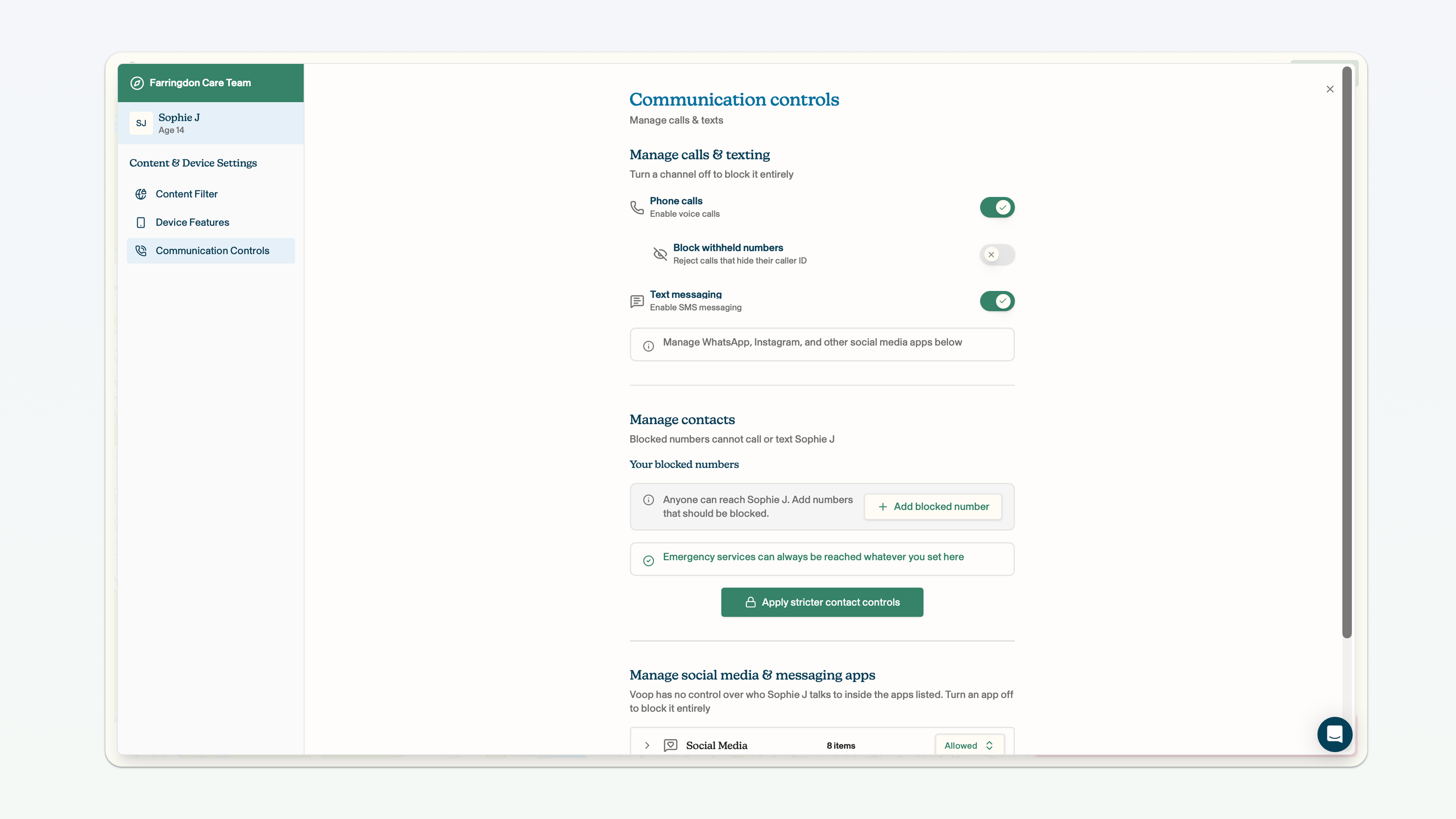 Stricter contact controls