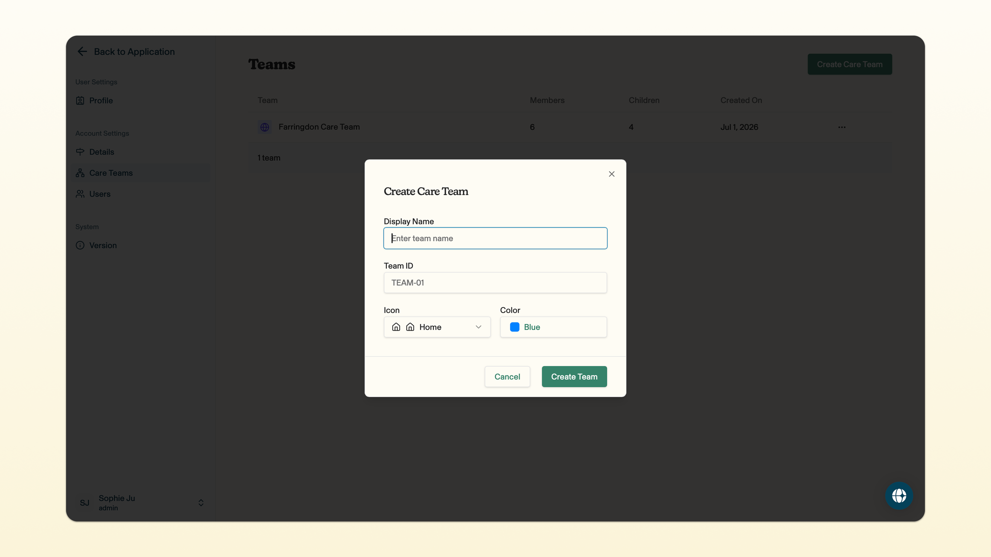 Create care team